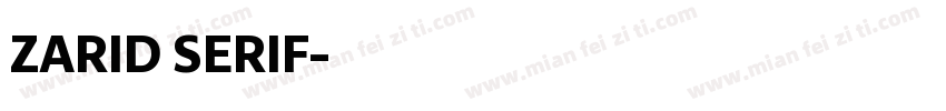 ZARID SERIF字体转换